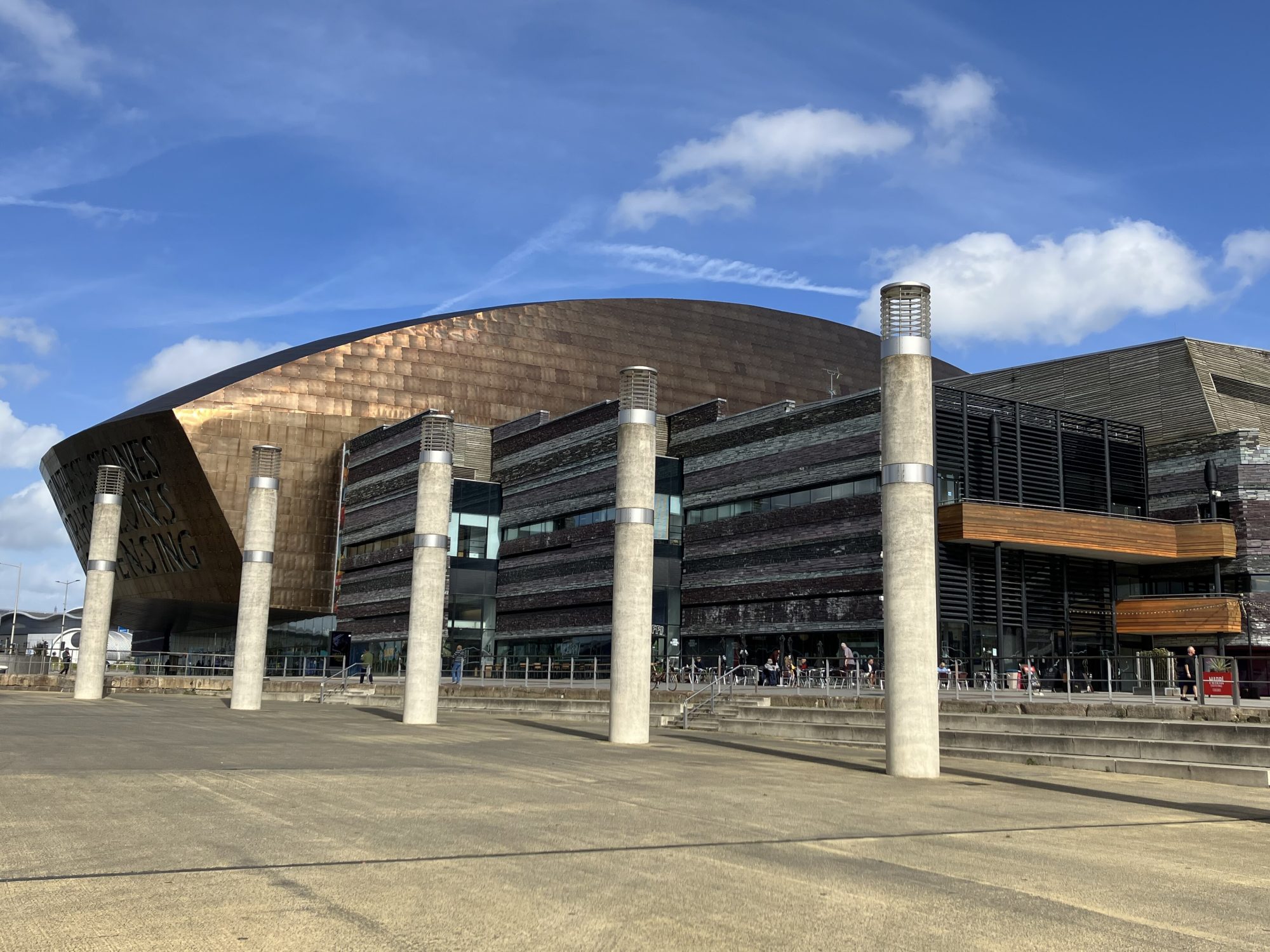 The Wales Millennium Centre in Cardiff Bay