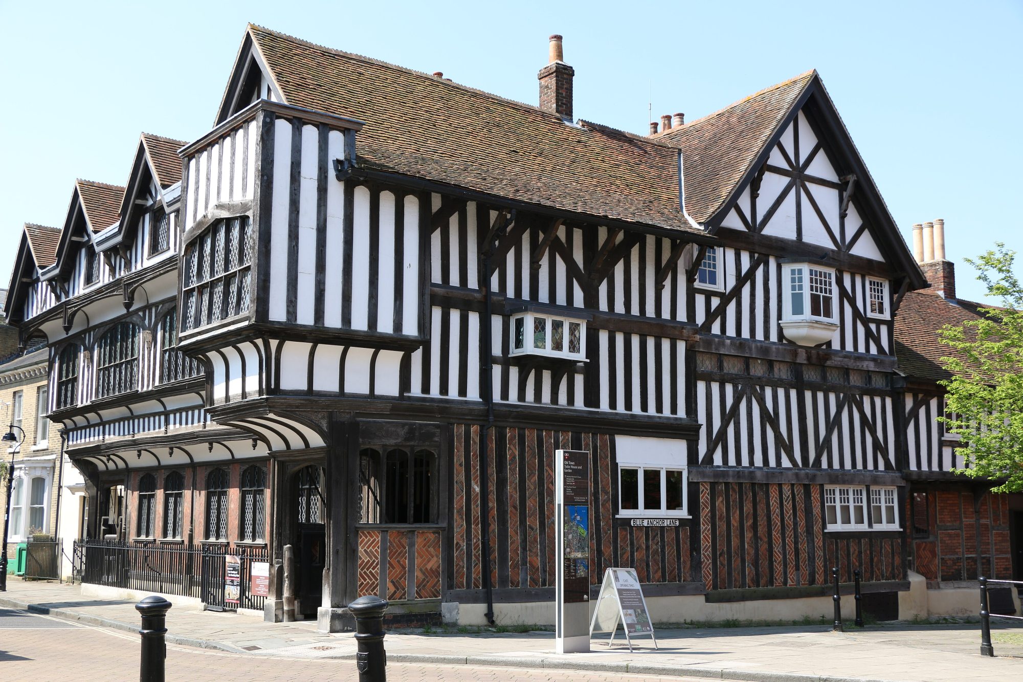 The timber-framed Tudor House on Bugle Street, Southampton