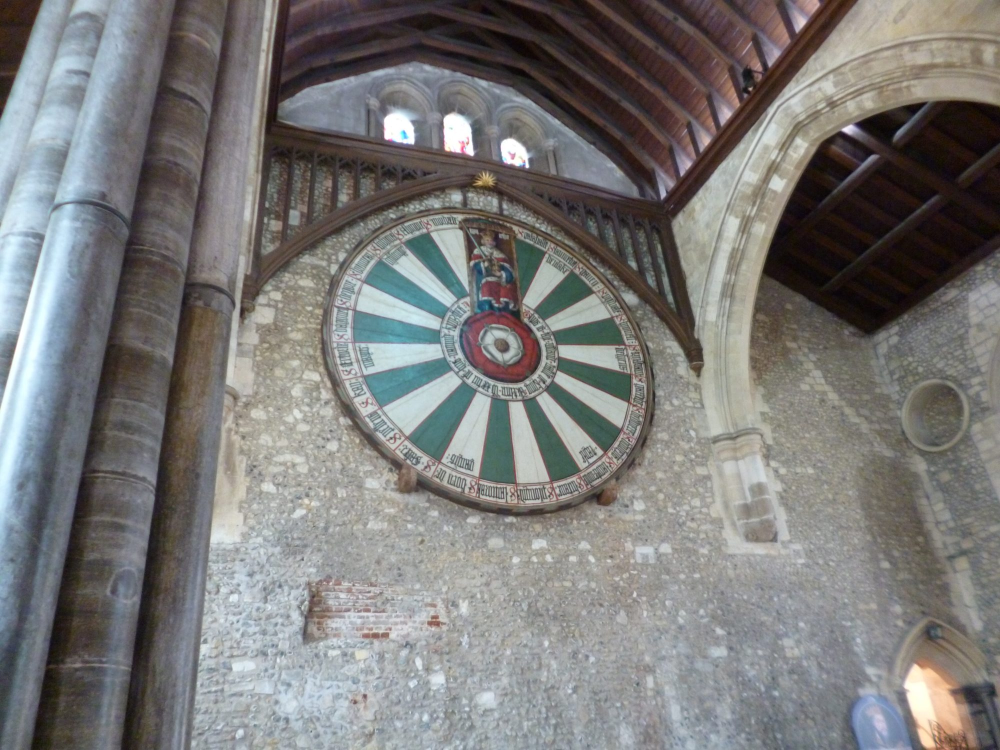 The Round Table hanging in the Great Hall, Winchester